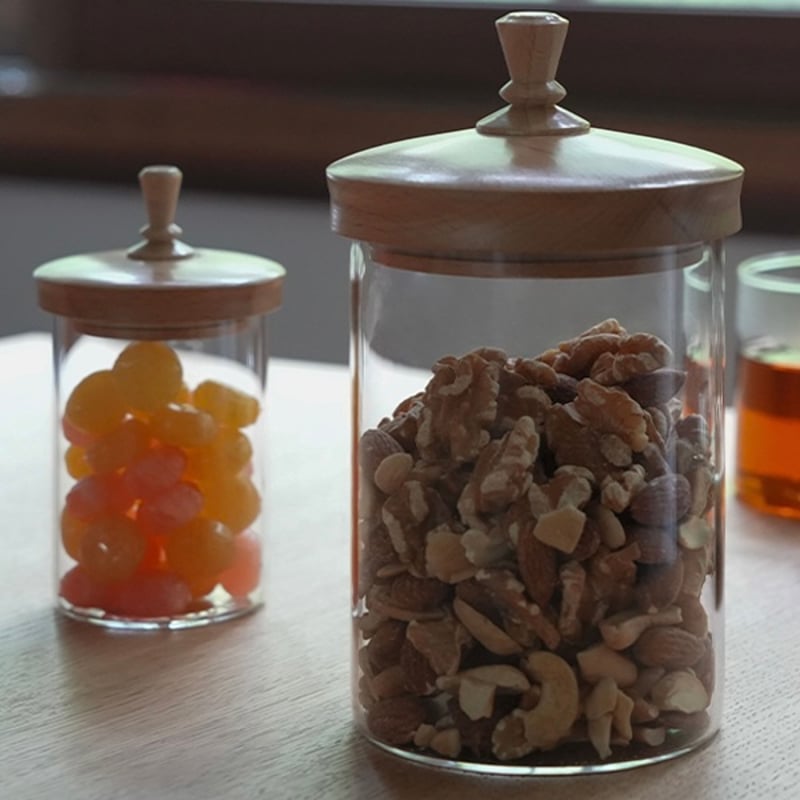 ティム ガラスジャー / インテリアに上質感をプラス / クラシカルな