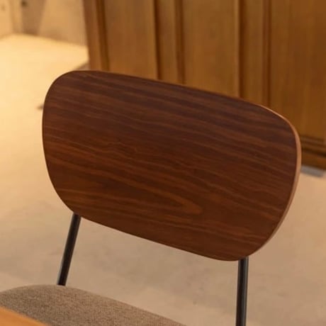 WOOD + FABRIC CHAIR / シンプルでナチュラルな佇まいのカフェチェア / BEIGE , GRAY