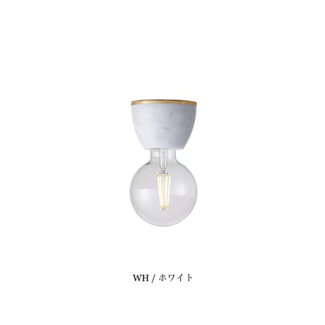 Marble-ceiling light / ダウンライト シーリングライト  1灯 E26 60W  電球別売 ソケットのみ 真鍮 / 大理石 LED対応 / シンプル 北欧
