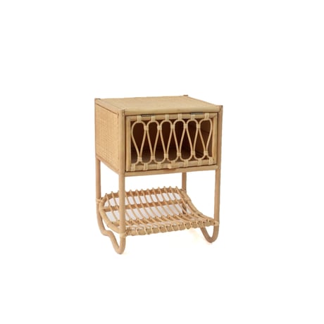 RATTAN SIDE CABINET /  キャビネット / サイドテーブル / ラタンの温もりを感じるナチュラルなサイドキャビネット