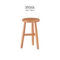 ROUND STOOL / フォルムが愛らしい木のナチュラルなスツール / 木製スツール / サイドテーブル / ナイトスタンド