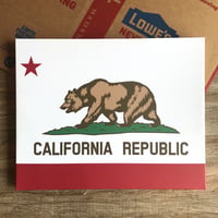 CANVAS ART FLAME / CALIFORNIA FLAG  キャンバスアート カリフォルニア フラッグ  サイズ ▶︎500x400x25mm