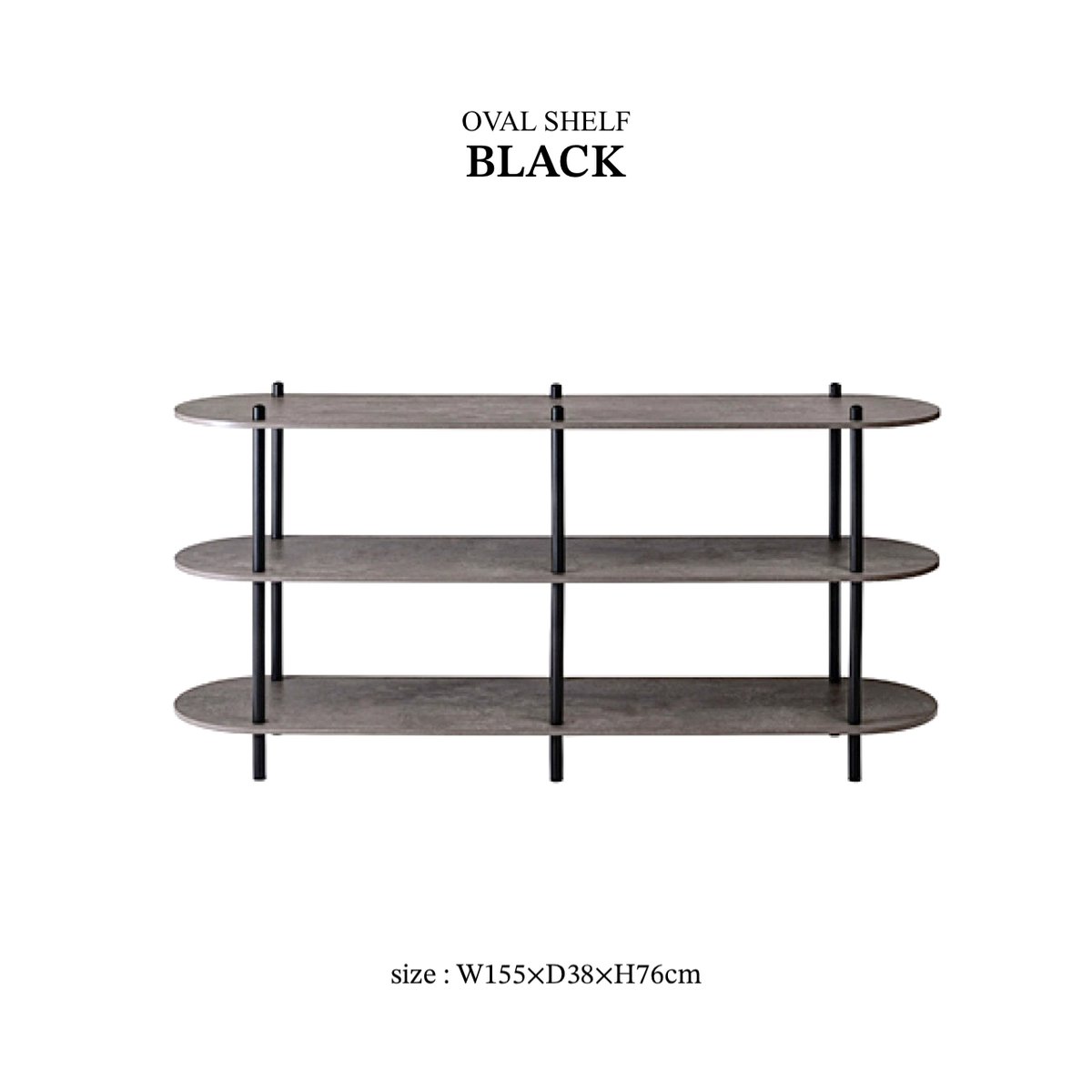 ROUND OPEN SHELF 03 / WHITE , BLACK / リビング /シェル