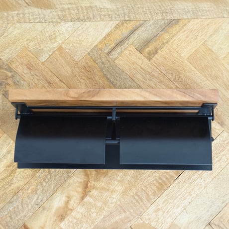 WOOD+IRON toilet" PAPER HOLDER / トイレットペーパーホルダー / シングル , ダブル / BLACK , ANTIQUE GOLD