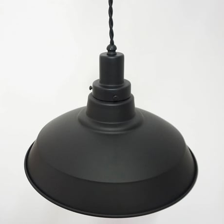 ALUMINUM SHADE PENDANT LIGHT 02  / 軽くて丈夫なアルミシェードのペンダントライト / シーリングカバー付き / LED電球 選択 / WHITE , BLACK