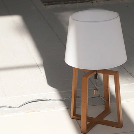 Espresso-table lamp / リビング 寝室 照明 / ファブリック バーチ無垢材 / 電球選択 / LED電球対応 / ARTWORK STUDIO