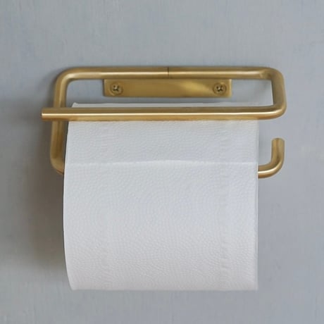 KT brass paper holder / 他にはない個性的なデザインの トイレットペーパーホルダー / シングル , ダブル