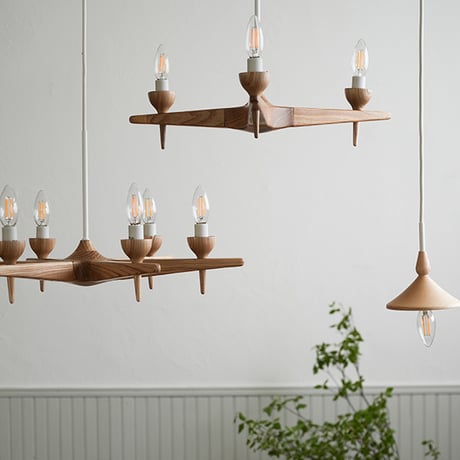 slöjd WOOD  CHANDELIER / スロイド ウッドシャンデリア ライト/ E17 LED電球専用 / LED電球 / 電球選択 / 北欧 / ナチュラル / 北欧モダン