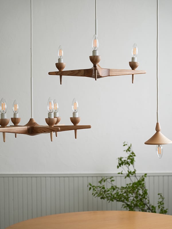 木製ペンダントライト 　オリーブウッド26.5cm　Pendant Light fit=scale-down,w=1200