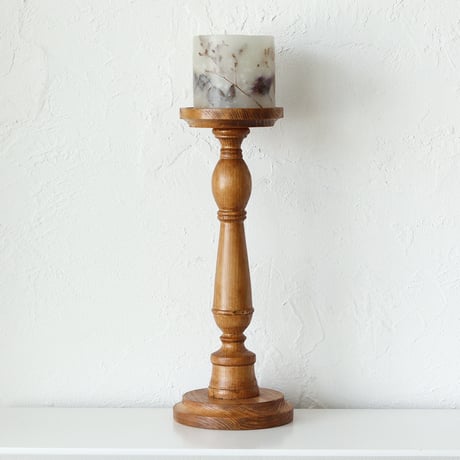 PINE WOOD CANDLE STAND / パインキャンドルスタンド( 3サイズ ) / NEIN MARKE / ナインマーケ/木の素材感を活かしたヴィンテージ風のキャンドルスタンド