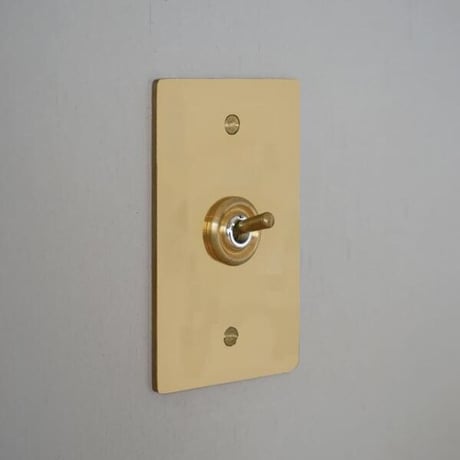 AXCIS 真鍮プレートスイッチ 1 / BRASS SWITCH PLATE / HS2335