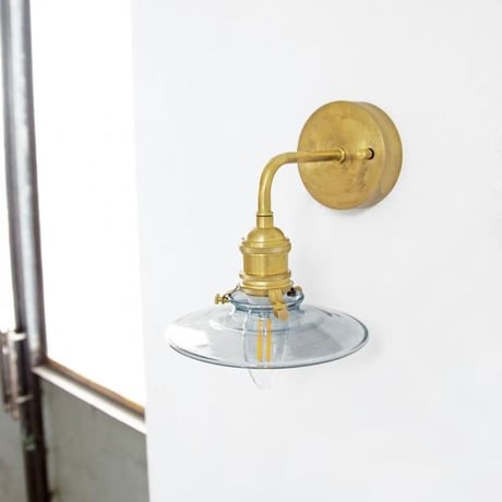BRASS ENTRANCE LIGHT + SHADE  / アイアンのミニシェードと美しい真鍮のエントランスライト / 電球なし / 屋外ライト / 玄関照明 / タイプA