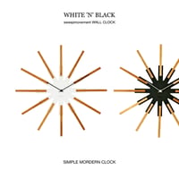 SIMPLE MORDERN SIRIO WALL CLOCK / 壁面にデザインをプラス 直径44cmの大きめな掛け時計 / white , black