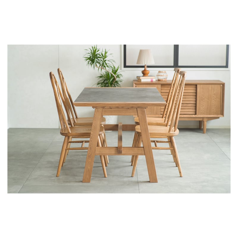 DINING TABLE 180 / タモ材とメラミン材の融合で耐久性のある