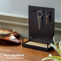 IRON KEY STAND 03 / シンプルでスタイリッシュなキースタンド / アイアン , マンゴーウッド