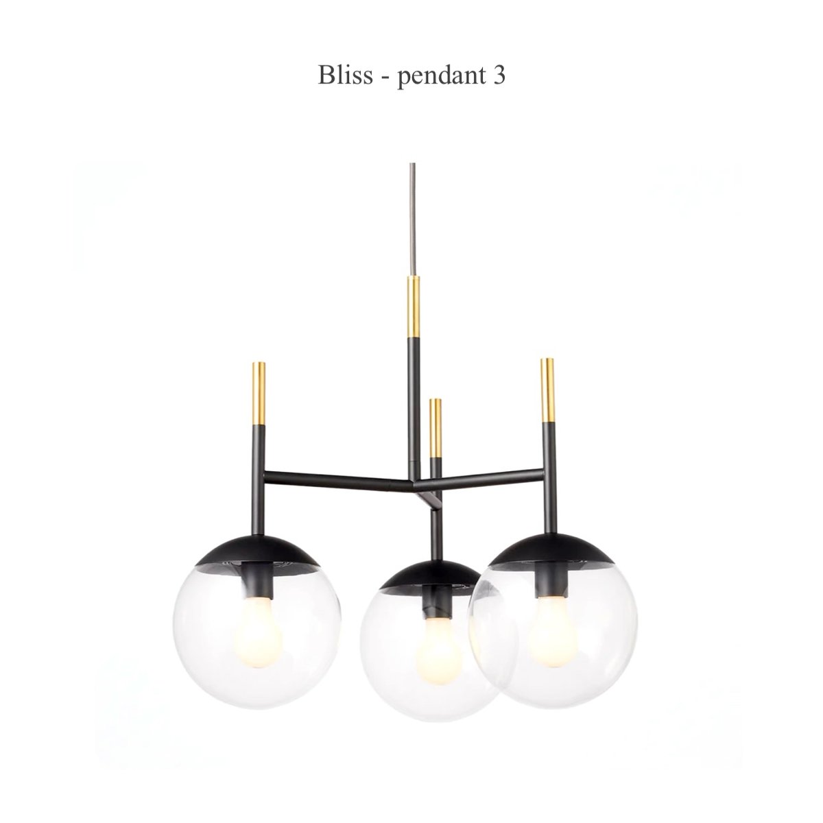 Bliss-pendant 3 / ブリスペンダント3 / 3灯 E26 60W 乳白ガラス