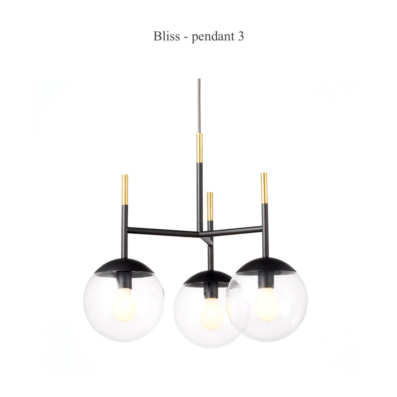 Bliss-pendant 3 / ブリスペンダント3 / 3灯 E26 60W 乳白ガラス