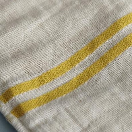 natural linen face towel by AXCIS / ナチュラルリネン フェイスタオル 3枚入り / イエロー, グレー / 日本製 / 3pak