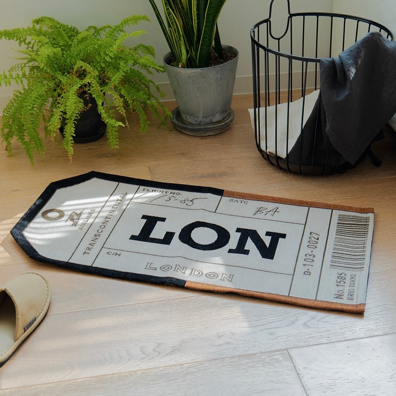 Paris & London BAGGAGE TAG RUG / ヴィンテージバゲッジタグ デ