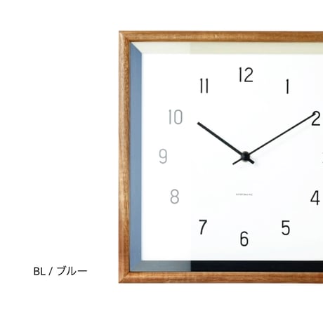 Farve sweepmovement clock / 豊かな色彩が織りなすアートパネルのようなウォールクロック / BLUE , RED