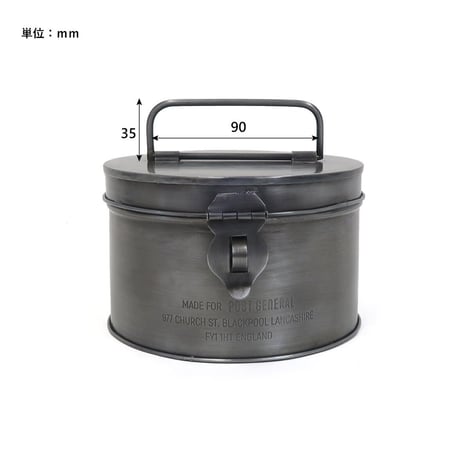 インダストリアル コイルボックス / ラウンドボックス / 小物収納 / 薬箱 / 蚊取り線香ストック モスキートボックス