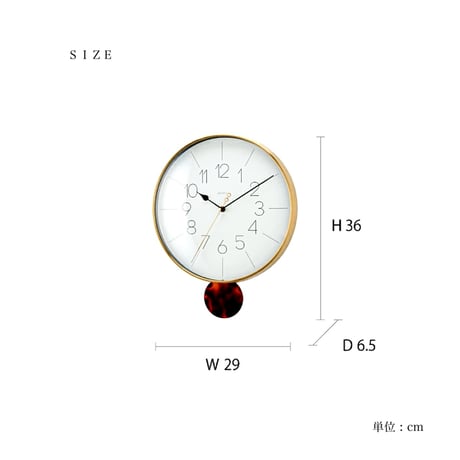 sweep movement clock Meloi / クラシカルでフェミニンなスタイルの掛け時計 / 静音 / 掛け時計 / ウォールクロック / 海外インテリア