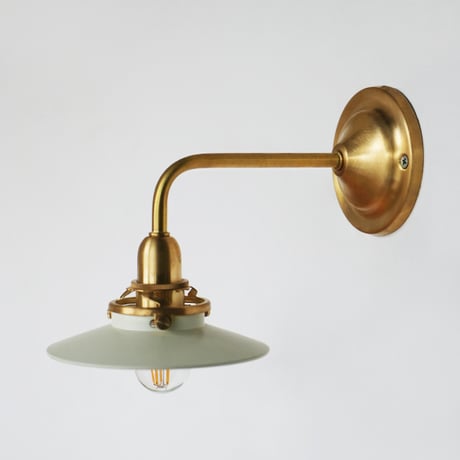 BRASS BRACKET LIGHT + SHADE  / アイアン , ガラスのミニシェードと美しい真鍮のエントランスライト / E17 /  LED電球選択 / 玄関照明 / タイプA