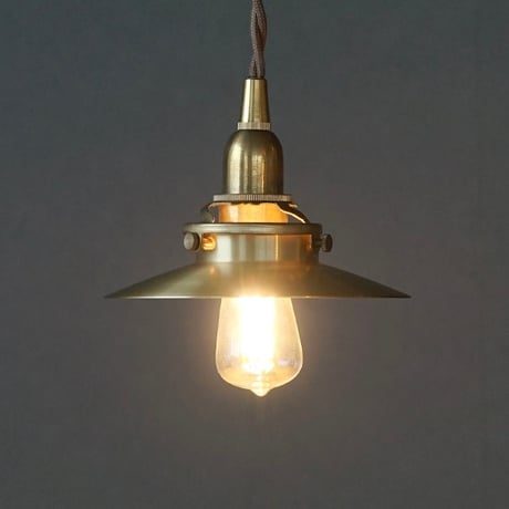 BRASS PENDANT SET  E26 / 真鍮ミニシェード+ 真鍮ペンダント灯具 E26 / シーリングカバー付き / コード長 60 , 100cm