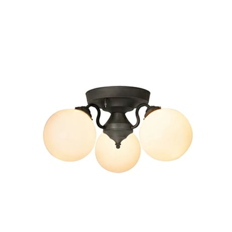 Tango-ceiling lamp 3 / 天井照明 / タンゴリモートシーリングランプ 3灯 / E17 60W ガラスシェード / リモコン付 3段階点灯切替 / 北欧 / 照明
