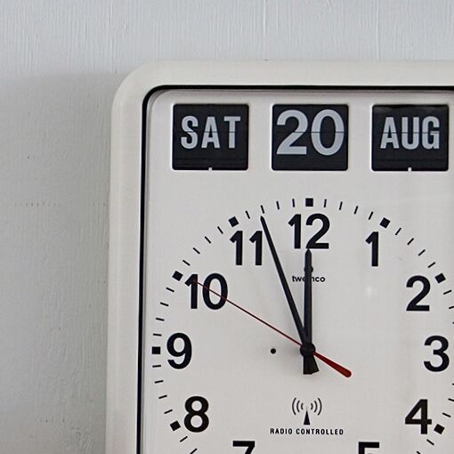 Twemco Radio Control Calendar Clock / トゥエンコラジオコ