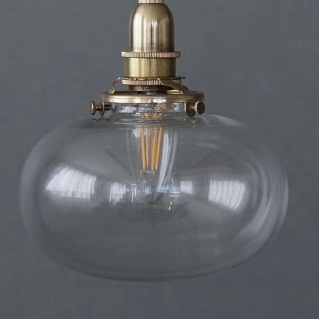 mini oval shade white 'n' clear / 可愛らしい乳白色のホワイトガラスのシェード / クリア , ホワイト（乳白）/ ガラスシェードのみ / type B