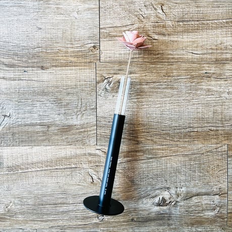 スタイリッシュなポールベース / 一輪挿し / flower vase / フラワーベース / POLE LONG / サイズ : 土台 Φ70 x H220 mm