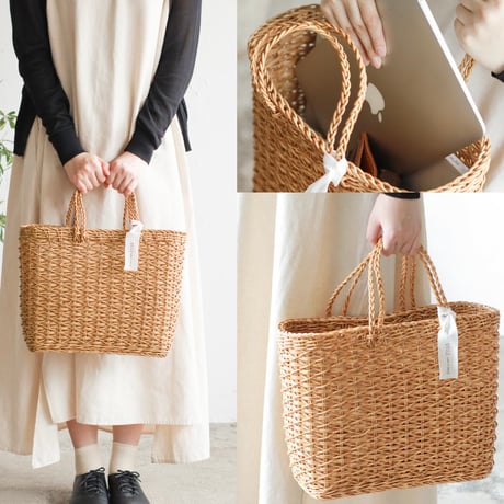 RECT TOTE BAG / 可愛らしさと使いやすさを兼ね備えたデイリーに活躍するトートバッグ / Sサイズ Lサイズ