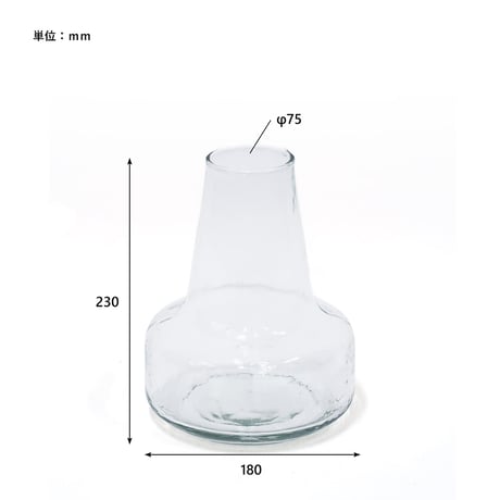 Scenery flower vase / 枝ものをバランスよく飾ることのできる表面の凹凸が特徴的なフラワーベース / アゼリア , ユキヤナギ （ 2タイプ ）