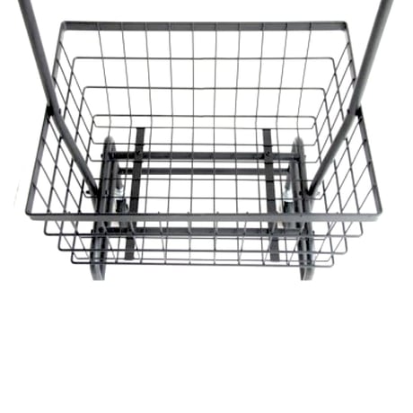 大きめなバスケットの付いたハンガーラック / Cart Hanger /  W570× D450×H1680mm  カートハンガー / ハンガーラック / リビング収納 anthem
