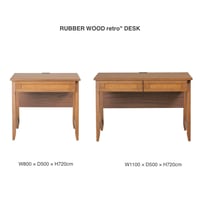 RUBBER WOOD RETRO DESK 110 / 幅110×奥行50×高さ72cm