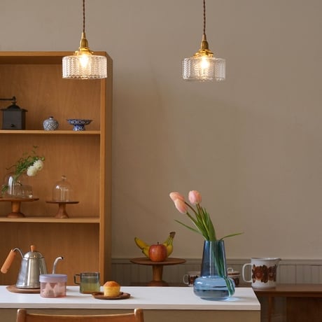 herringbone GRASS SHADE PENDANT / ペンダントライト / 真鍮灯具 / LED電球 / E17 / シーリングカバー付