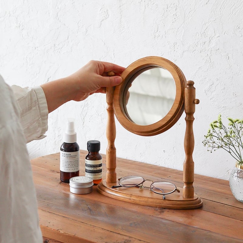 PINE WOOD STAND MIRROR / パイン材を使用したスタンドミラー