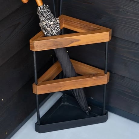 UMBRELLA STAND / チーク材 × スチール / アンブレラスタンド / Rectangle , Triangle / 傘立て