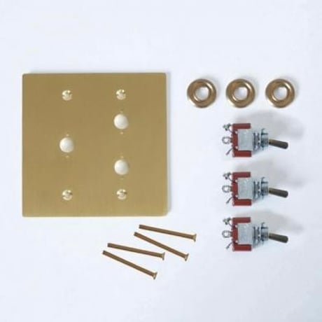 AXCIS 真鍮プレートスイッチ 3 / BRASS SWITCH PLATE / HS3103