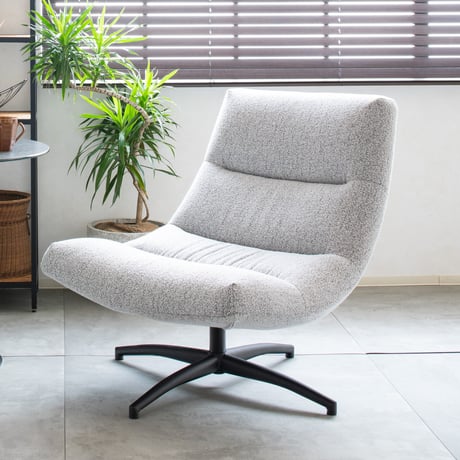 Relax 1P CHAIR / リラックスチェア / 1人掛けチェア / 座面回転式 / LIGHT GRAY , DARK GRAY