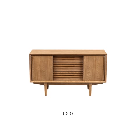 SIDE BOARD 160  / タモ無垢材の流れるような美しい木目の洗練された北欧スタイル / サイドボード