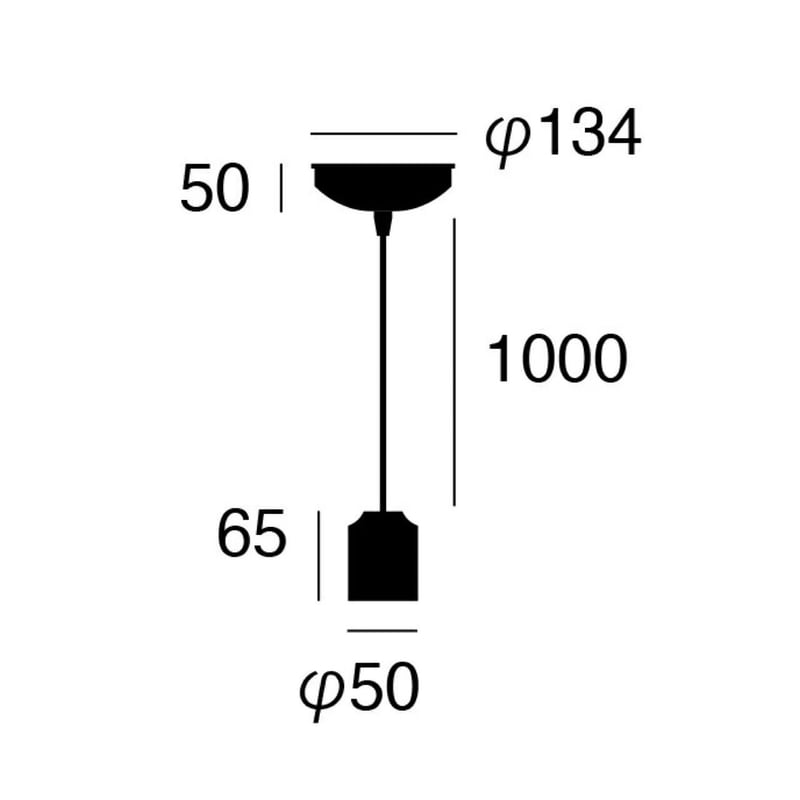 シンプルなソケット型ペンダントライト ジュピター/アートワーク