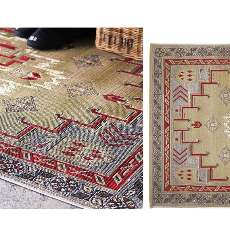 風景画絨毯　海外お土産　ラグ TO-GO RUG LARGE / ART インテリアシーンに映える絵画のような