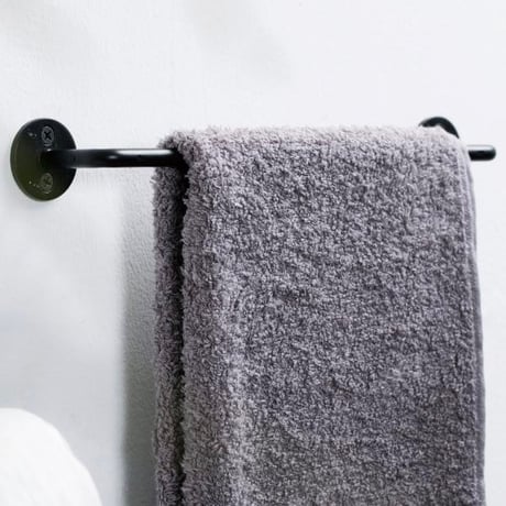 Iron Towel Hanger / 程良いボリューム感とシンプルなデザインが空間をスタイリッシュに / 280 / 430 / 680 ハウスパーツ / タオルハンガー / BLACK