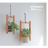 mahogany " POT " HANGING / インテリアに調和するおしゃれなハンギングウッド / S , Lサイズ / NEIN MARKE