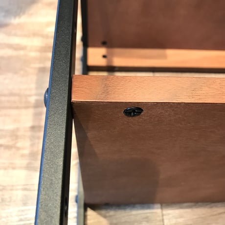 ブルックリンスタイル ラフでスリムな4段ラック  - WALNUT BROWN -  W350×D275×H1000mm / 4段シェルフ / ラック/ デスクサイドシェルフ / anthem