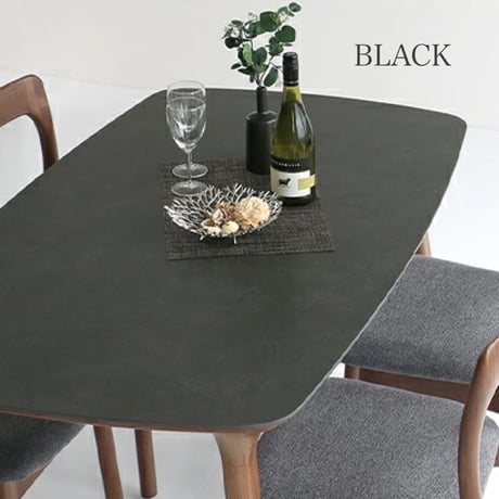 傷に強いセラミック+天然木が美しい / Ceramic dining table 1400  / ダイニングテーブル / GRAY , BLACK  / モダン / W140× D80×H71cm
