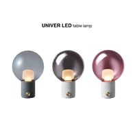 Univer LED-table lamp / 全6色 / LED内蔵ランプ / ラウンドガラス テーブルランプ / モダンインテリア / カフェ レストラン 照明