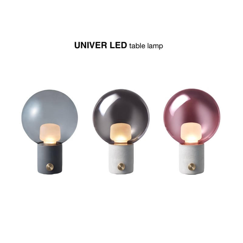 その他 univer LED-table lamp Univer LED-table lamp / 全6色 / LED内蔵ランプ / ラウンドガラ